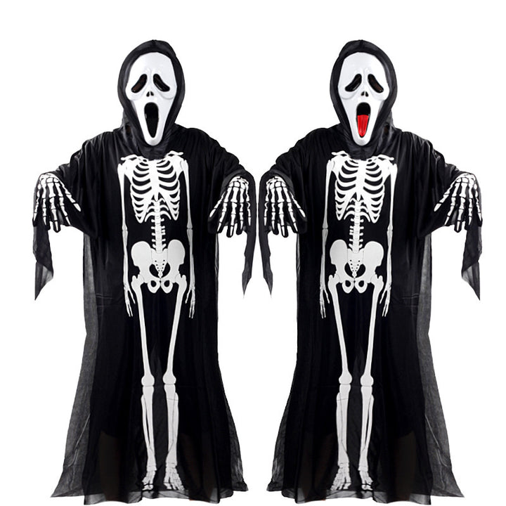 Skeleton Costume Cape Bowlift
