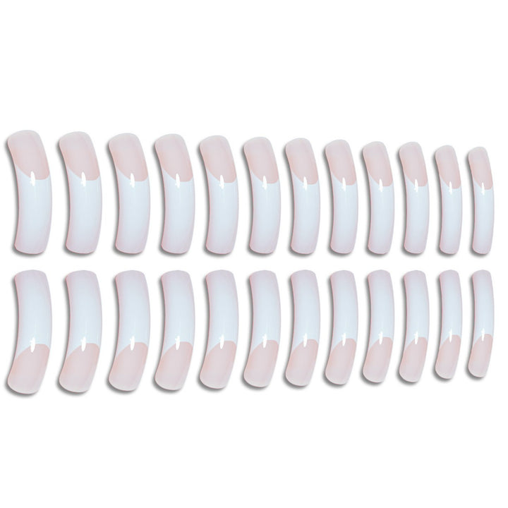 Premium French Tip Press-On Nails Bowlift