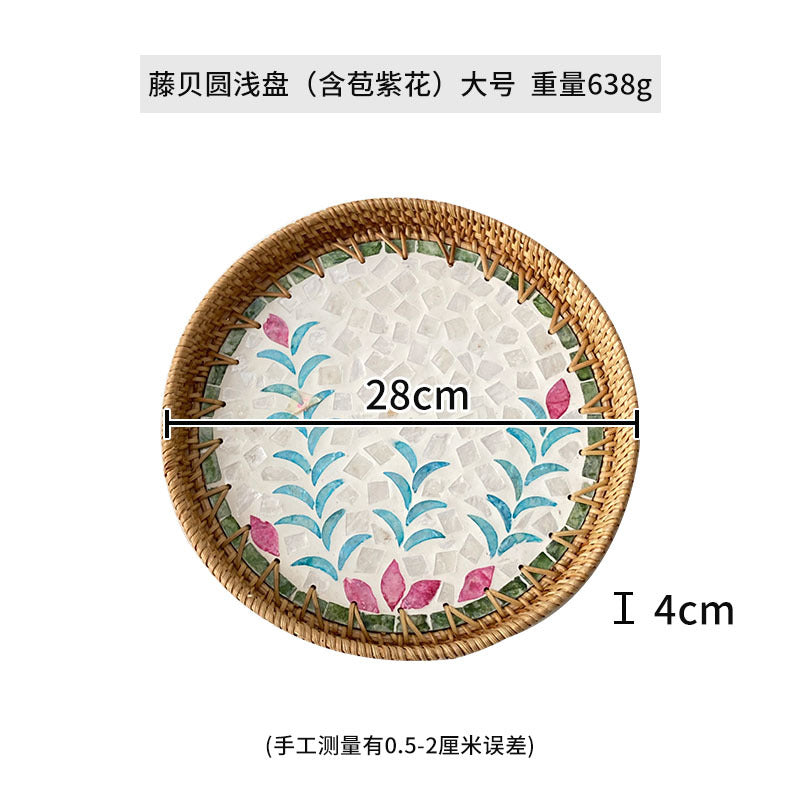 Women's Round Mosaic Serving Platter Bowlift