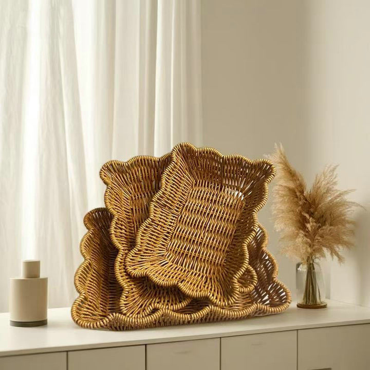Decorative Woven Fruit Serving Bowl Bowlift