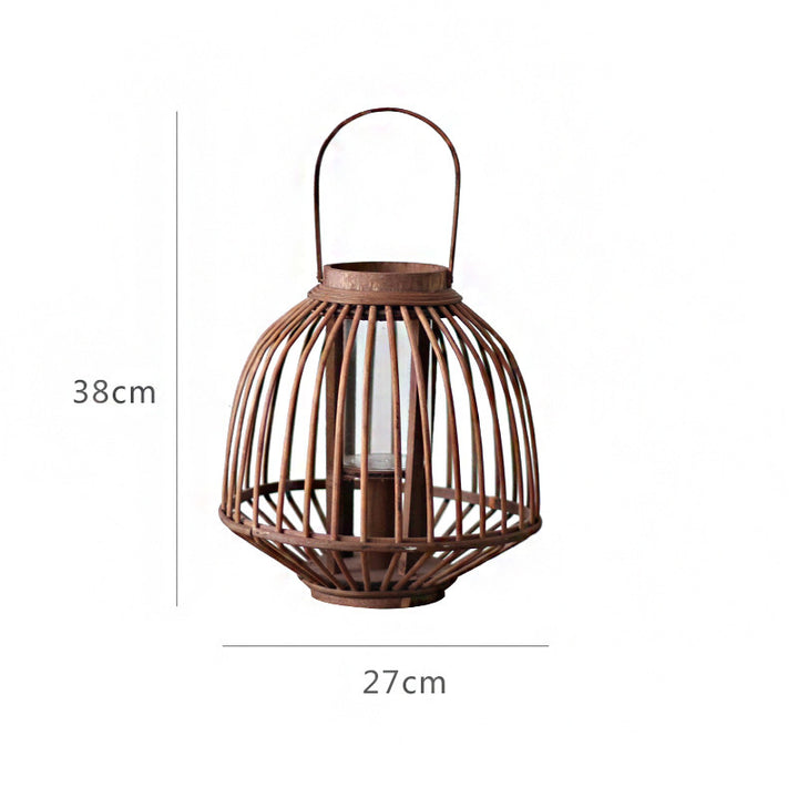 Decorative Rattan Lantern Bowlift