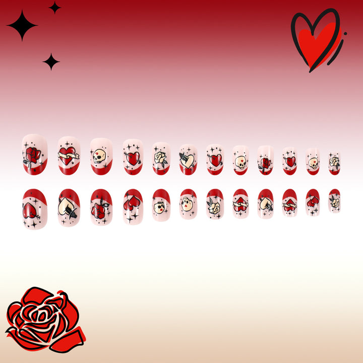 Artistic Press-On Nail Designs Bowlift