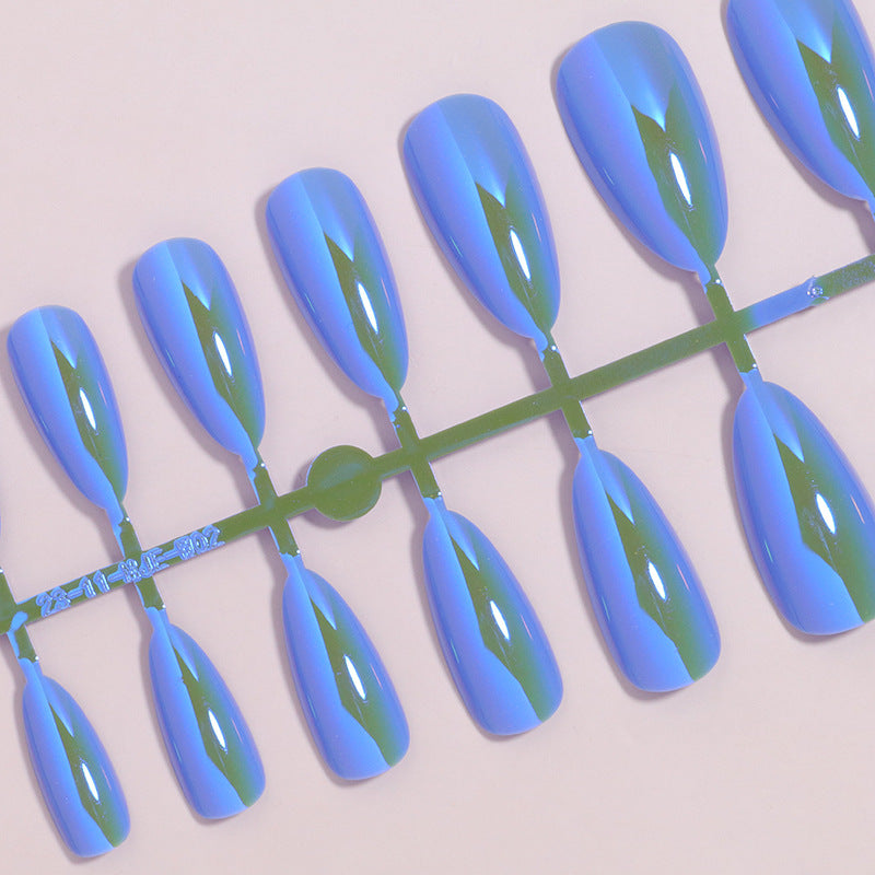 Elegant Glossy Almond-Shaped Press-On Nails Bowlift