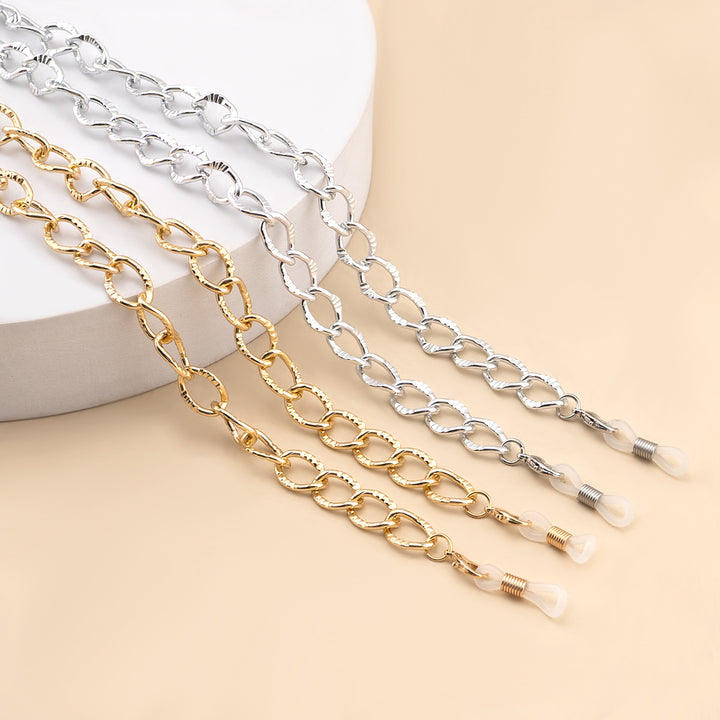 Contemporary Metal Eyewear Chain Bowlift