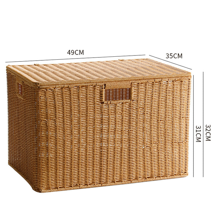 Decorative Woven Storage Chest Bowlift
