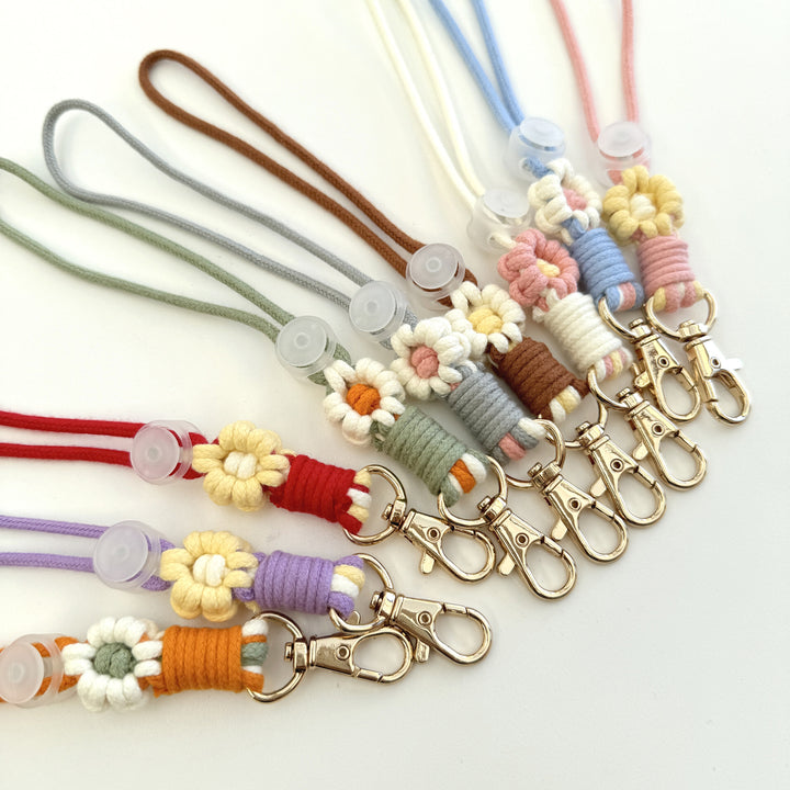 Floral Macrame Keychain Holder Bowlift