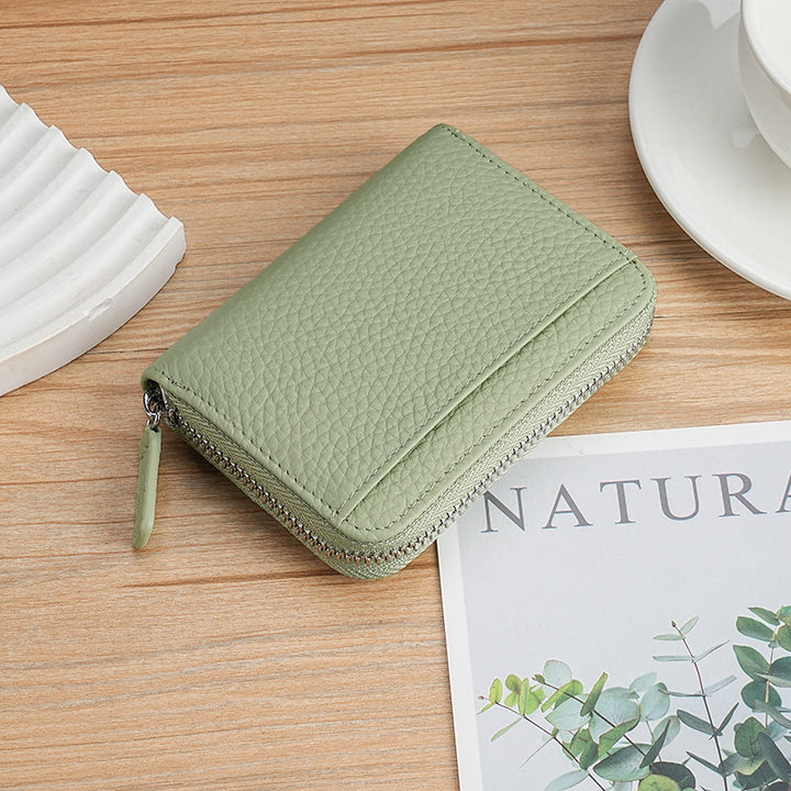 Minimalist Zippered Leather Wallet