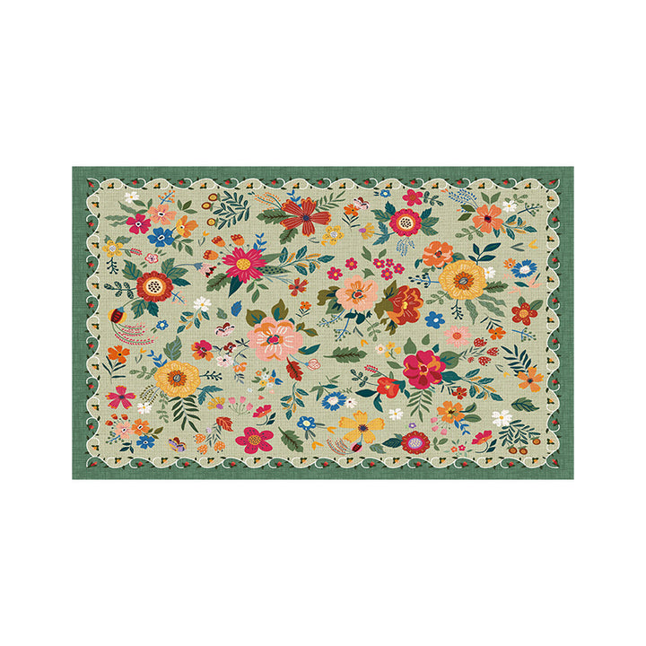 Floral Patterned Bath Comfort Mat Bowlift