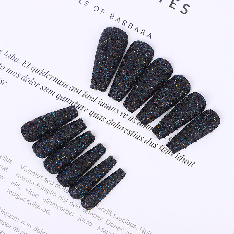 High-quality artificial nails with glitter effects Bowlift