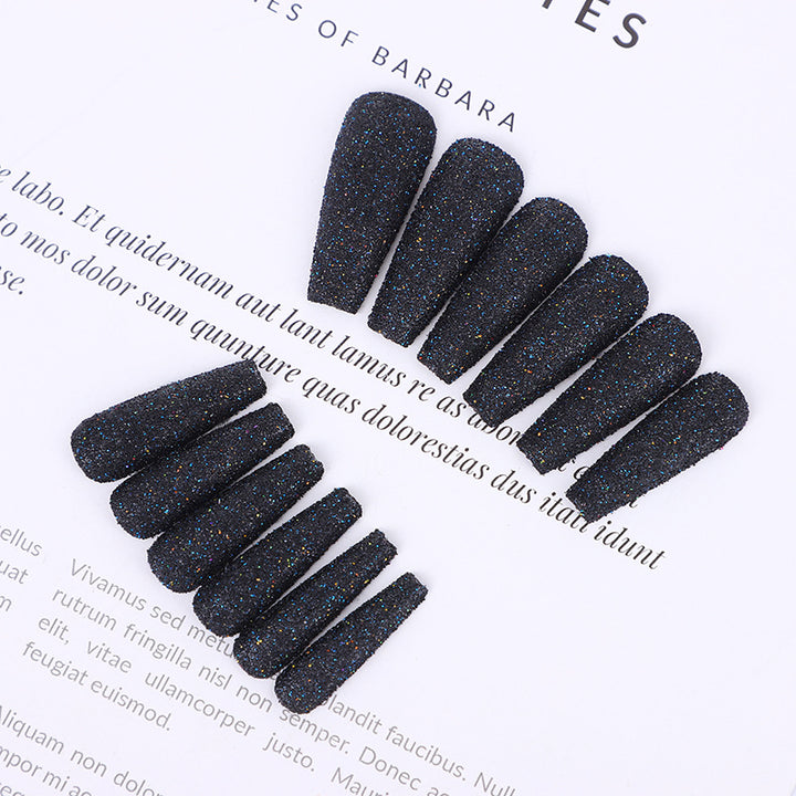 High-quality artificial nails with glitter effects Bowlift