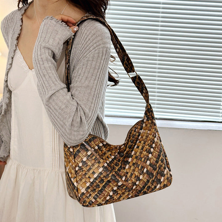 WoColorful Woven Hobo Bag Bowlift