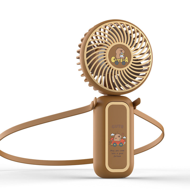 Women's Portable Neck Fan with Cute Animal Design Bowlift