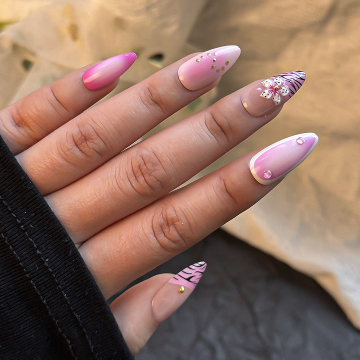 Artistic Press-On Nail Art Collection Bowlift
