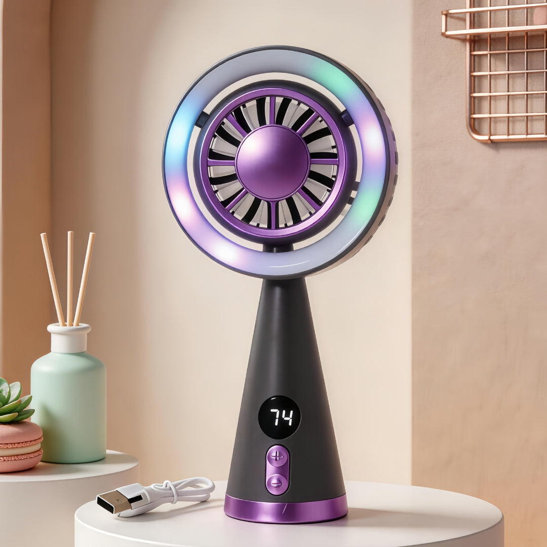 Ladies Portable USB Mini Fan with multifunctional use Bowlift