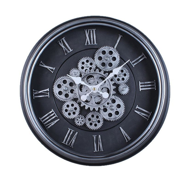 Wall clock with modern mechanical design Bowlift