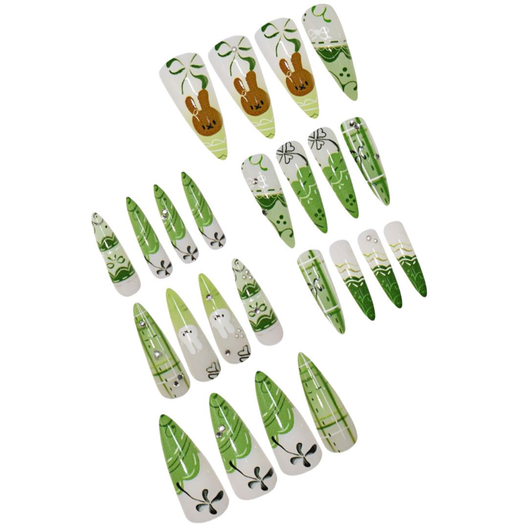 Artistic Themed Press-On Nail Extensions Bowlift 1787913878
