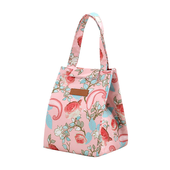 Floral Print Insulated Lunch Tote Bowlift