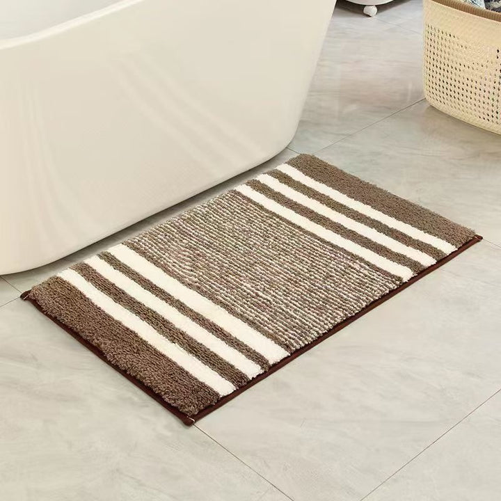 Textured Striped Bath Mat Bowlift