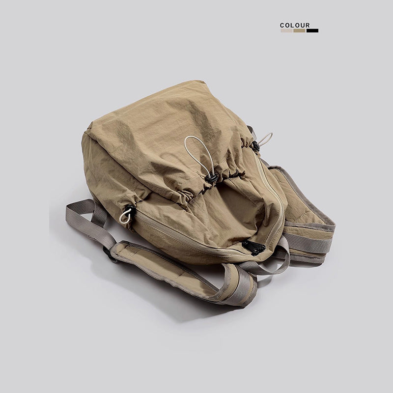 Lightweight Multi-Pocket Drawstring Backpack Bowlift