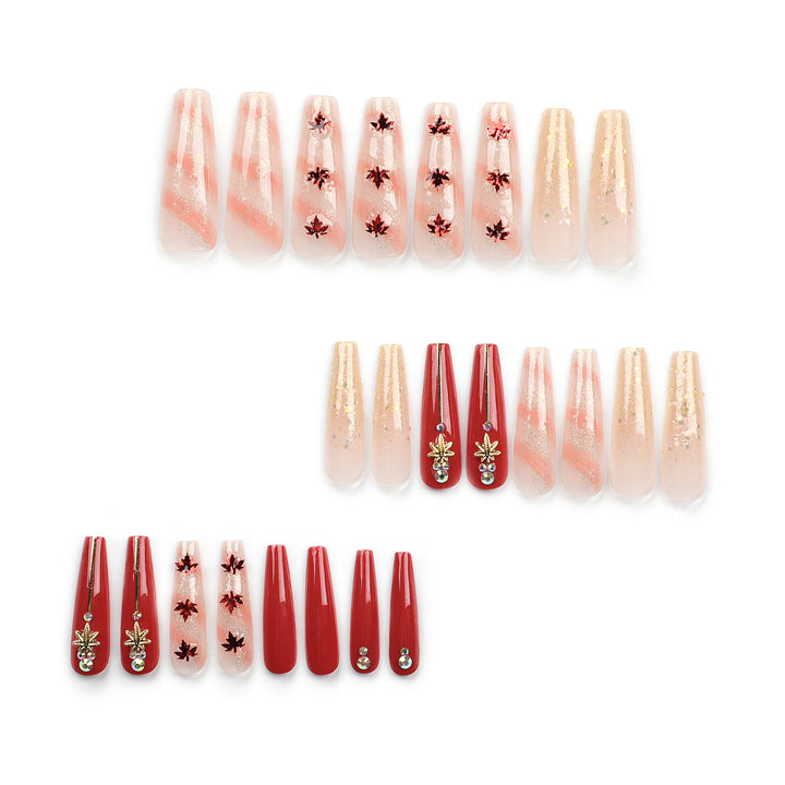 Artistic Nail Extensions with Autumn Motifs Bowlift