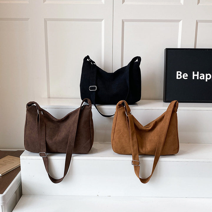 WoSoft Suede Hobo Handbag Bowlift