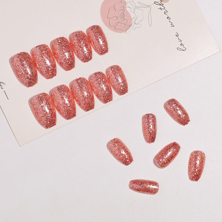 Glittery Acrylic Press-On Nail Kit Bowlift