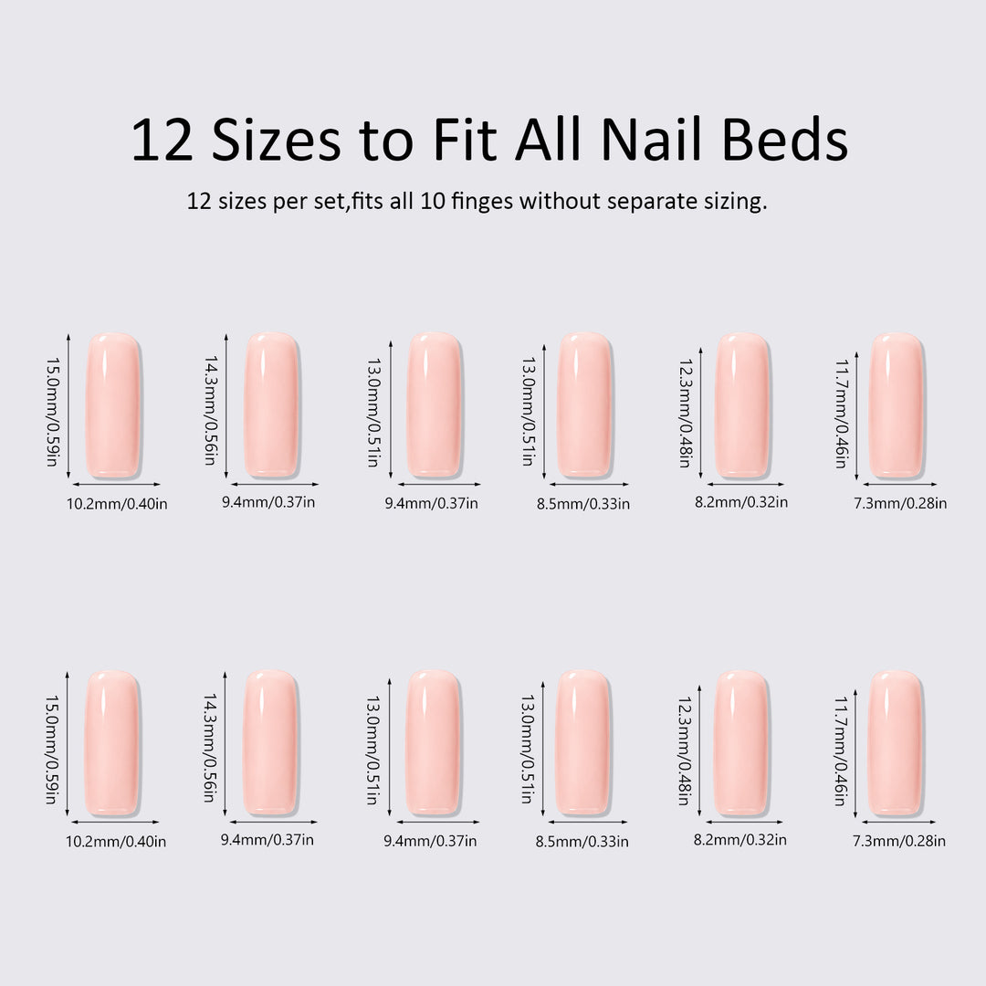Artificial nail set with floral and luxurious decorations Bowlift