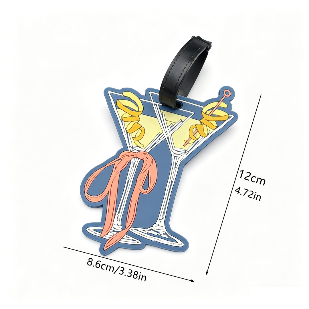 Martini-Themed Luggage Tag Bowlift