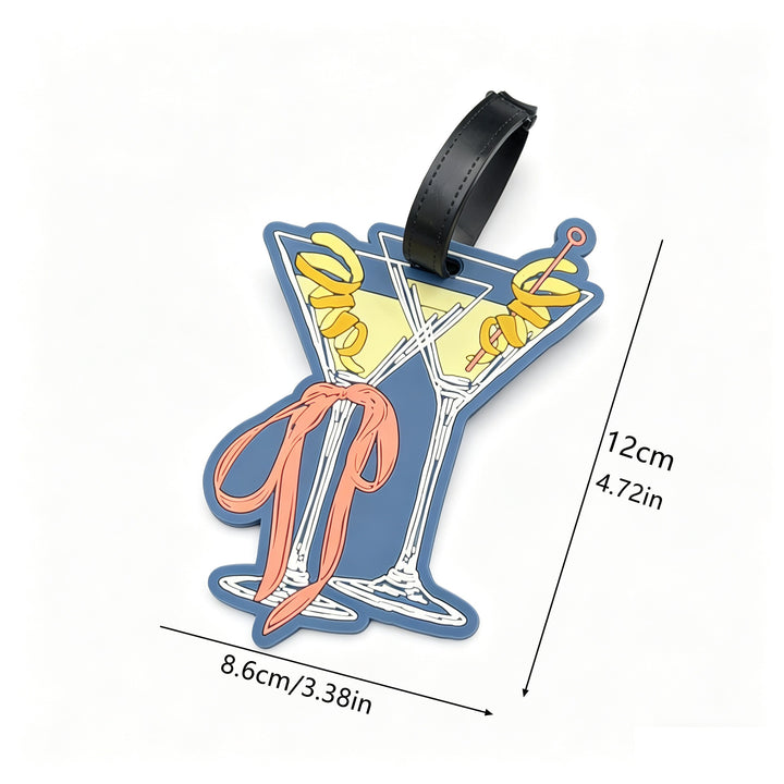 Cocktail Glass Shaped Luggage Tag Bowlift