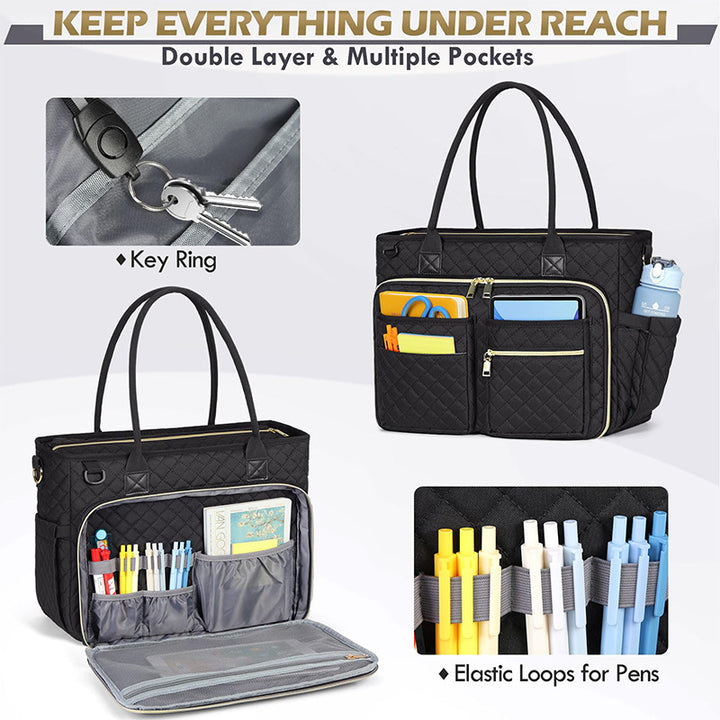 Stylish and spacious handbag with practical compartments Bowlift