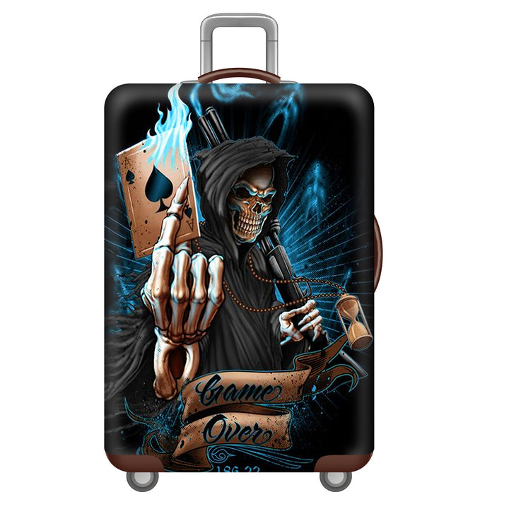 Men's hard-shell suitcase with unique skull design Bowlift
