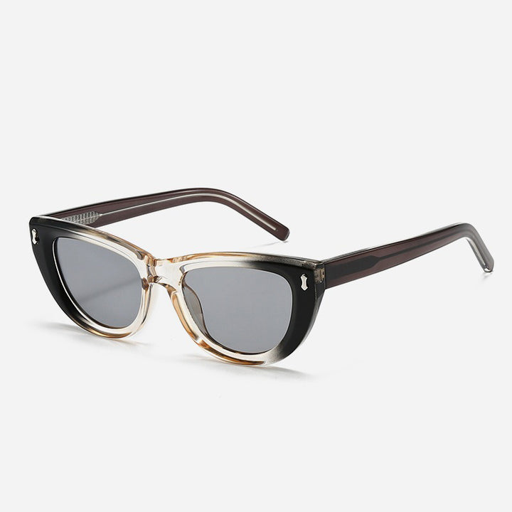 Women's Cat-Eye sunglasses with transparent frame and brown lenses Bowlift