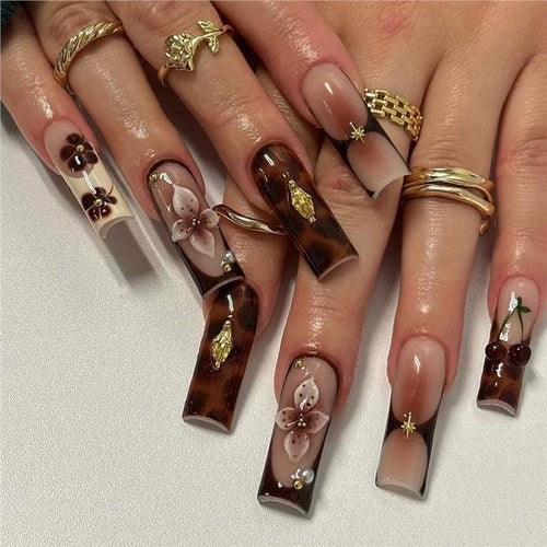 Floral Artisan Press-On Nail Set Bowlift 1788434570