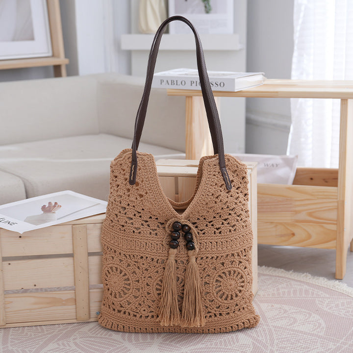 Handcrafted Macrame Shoulder Bag Bowlift