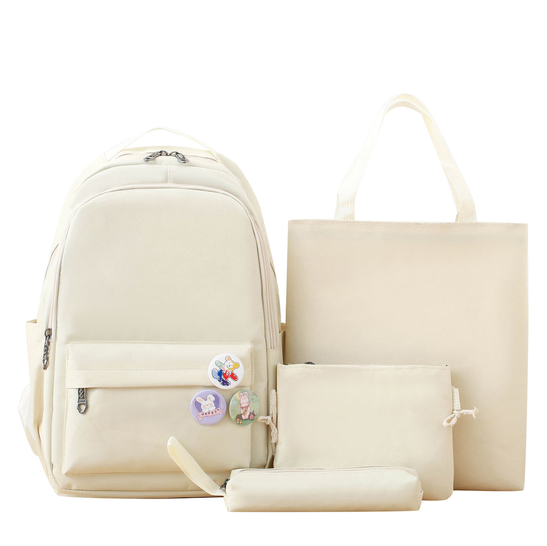 Stylish 4-Piece Backpack and Tote Bag Set Bowlift