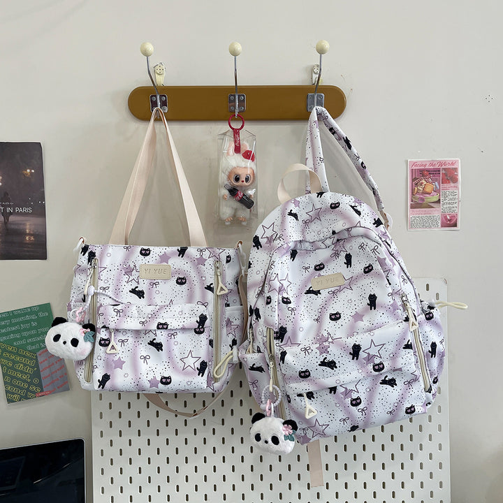 Multi-Pocket Fun-Themed Backpack