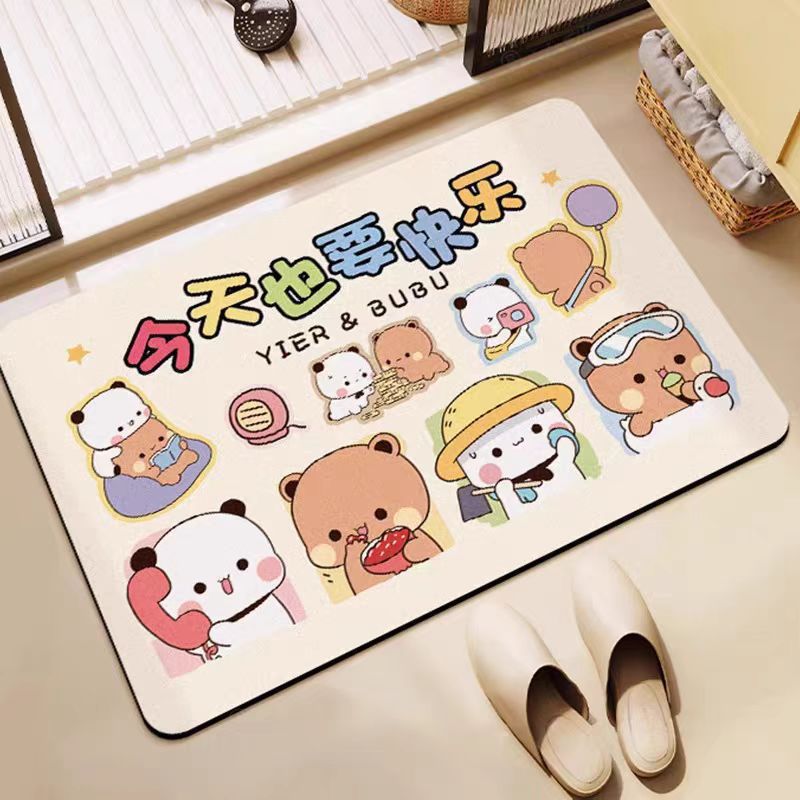Cartoon Character Absorbent Floor Mat