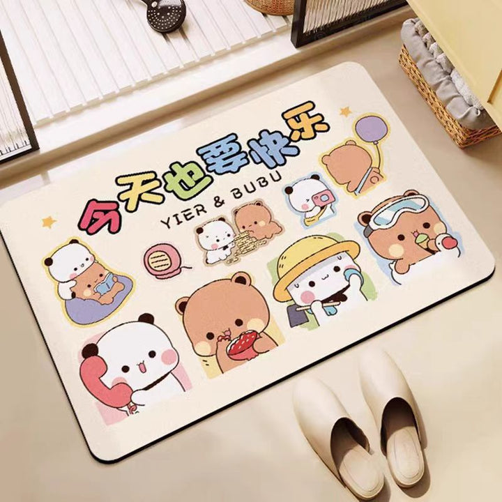 Cartoon Character Absorbent Floor Mat