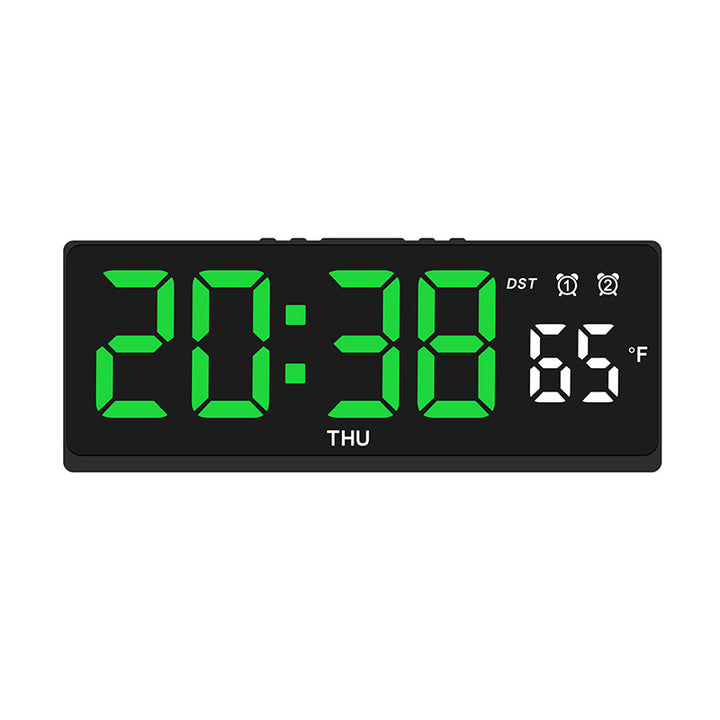 Digital alarm clock with large LED display and weather forecast Bowlift