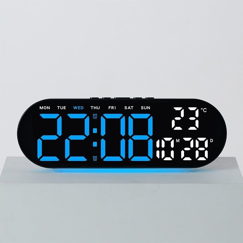 Digital alarm clock with multifunctional LED display and integrated thermometer function Bowlift