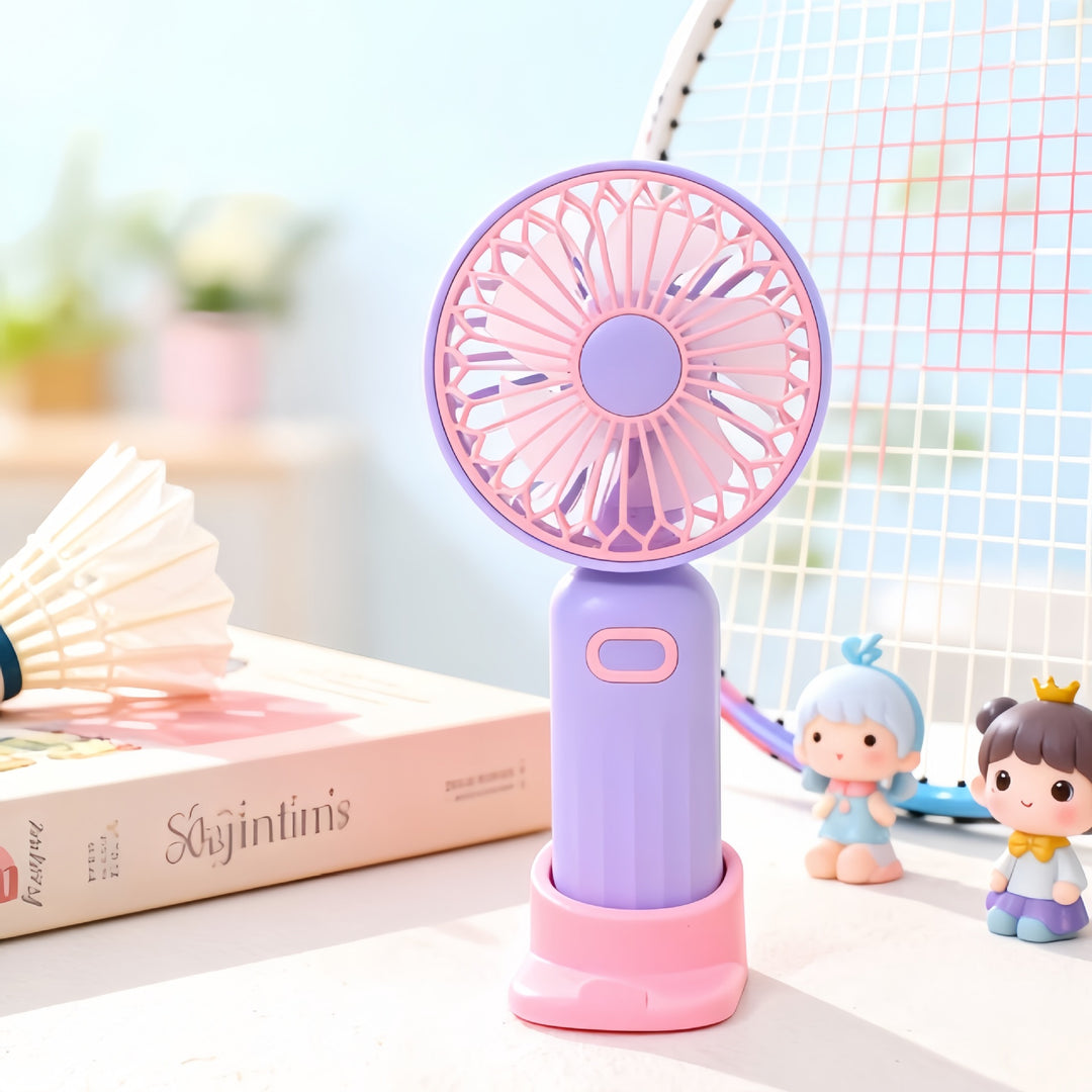 Women Portable Mini Fan with Spiral Structure and USB Connection Bowlift