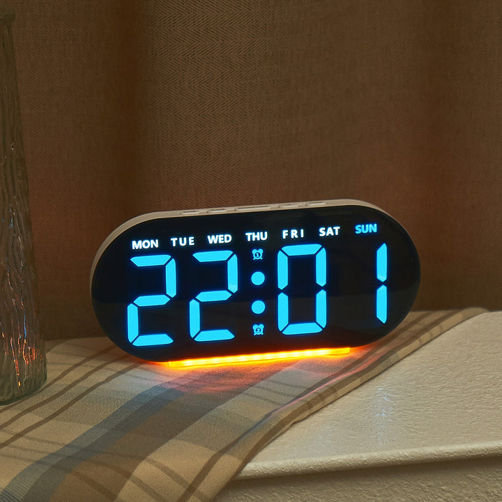 Digital alarm clock with adjustable LED display Bowlift