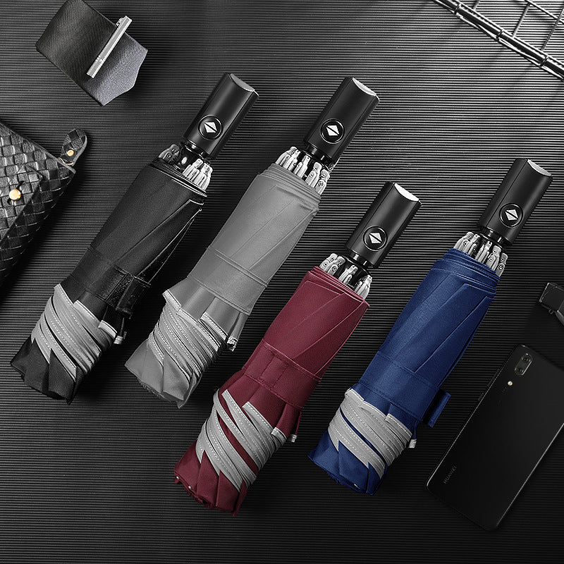 Women's automatic umbrella with ergonomic handle Bowlift