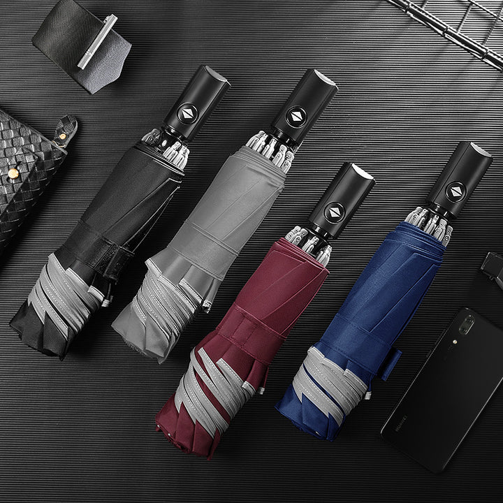Women's automatic umbrella with ergonomic handle Bowlift