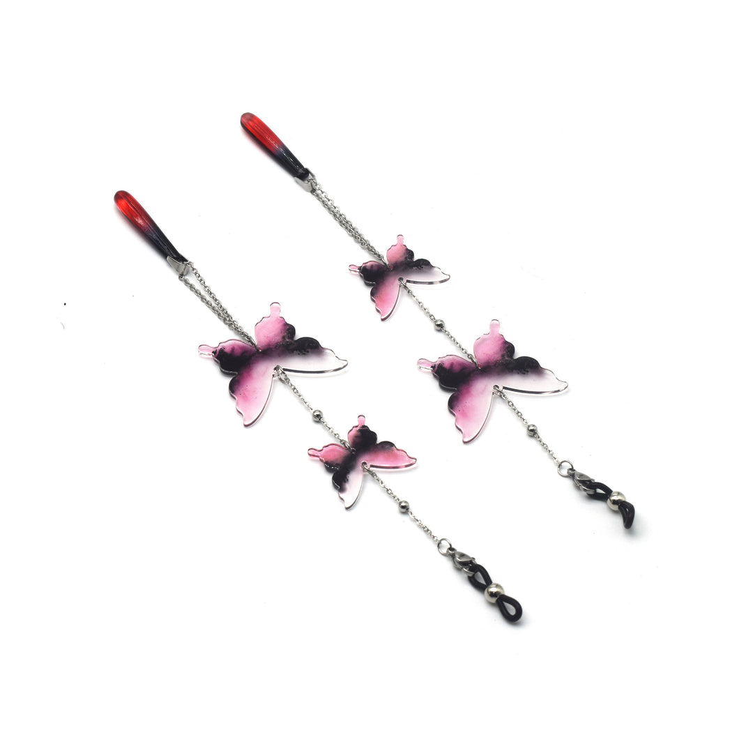 Artistic Butterfly Eyewear Chain Bowlift