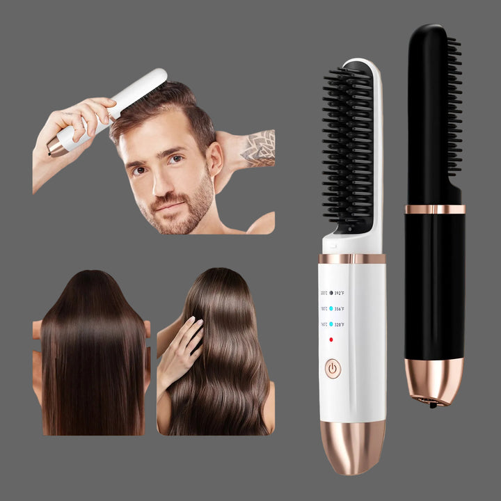 Hair Straightening Brush Bowlift