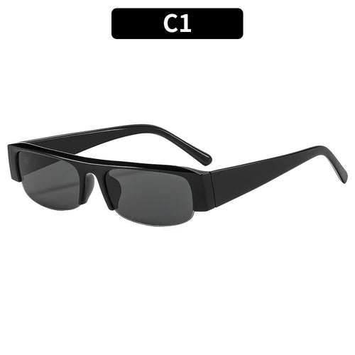 Futuristic Rectangle Frame Sunglasses