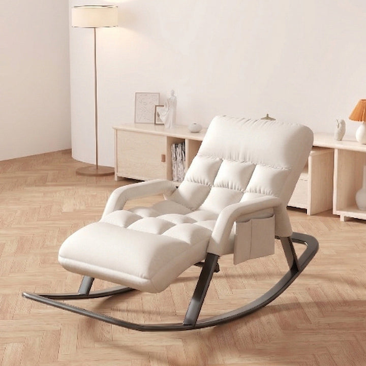 Ladies rocking chair with ergonomic design and luxurious upholstery Bowlift