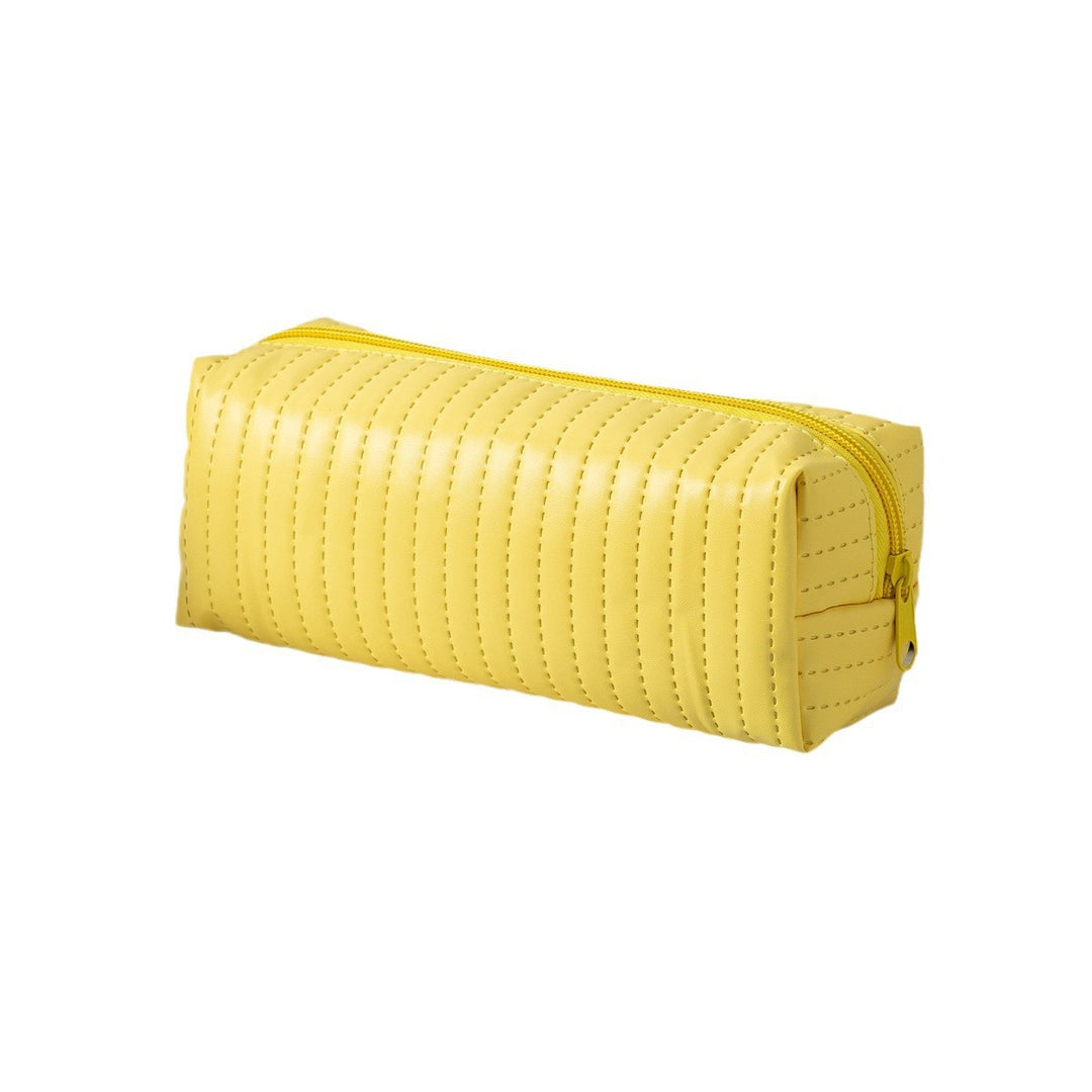 Textured Zippered Pencil Case Bowlift