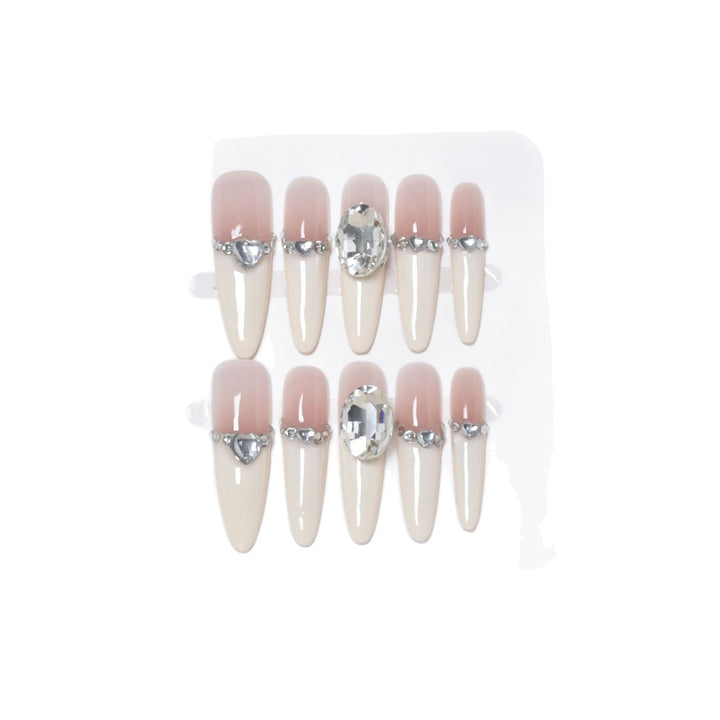 Elegant Stiletto Press-On Nail Art Bowlift